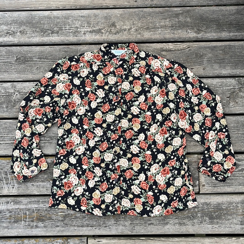 Floral Button Down Blouse